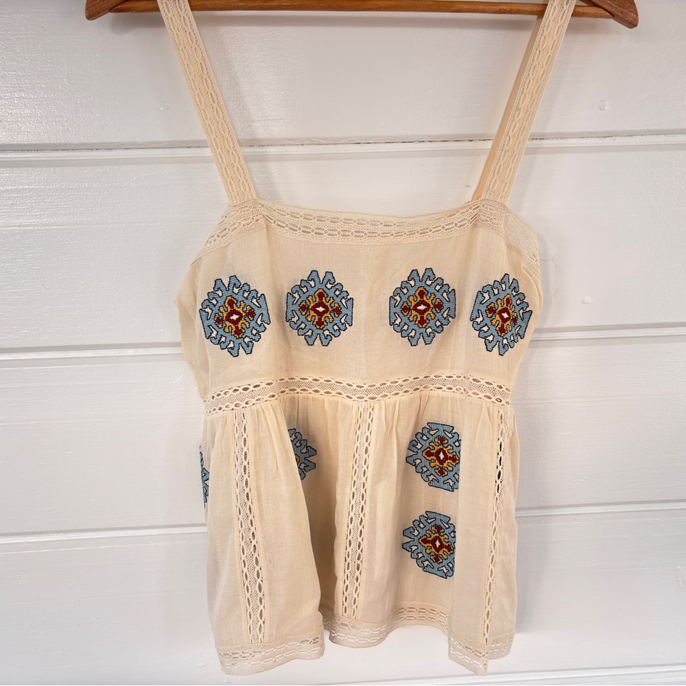 NWT The Great The Roam Top w/ Folklore Embroidery SIZE 1